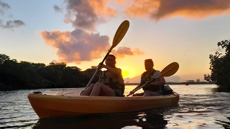 Kayak in nichupte lagoon